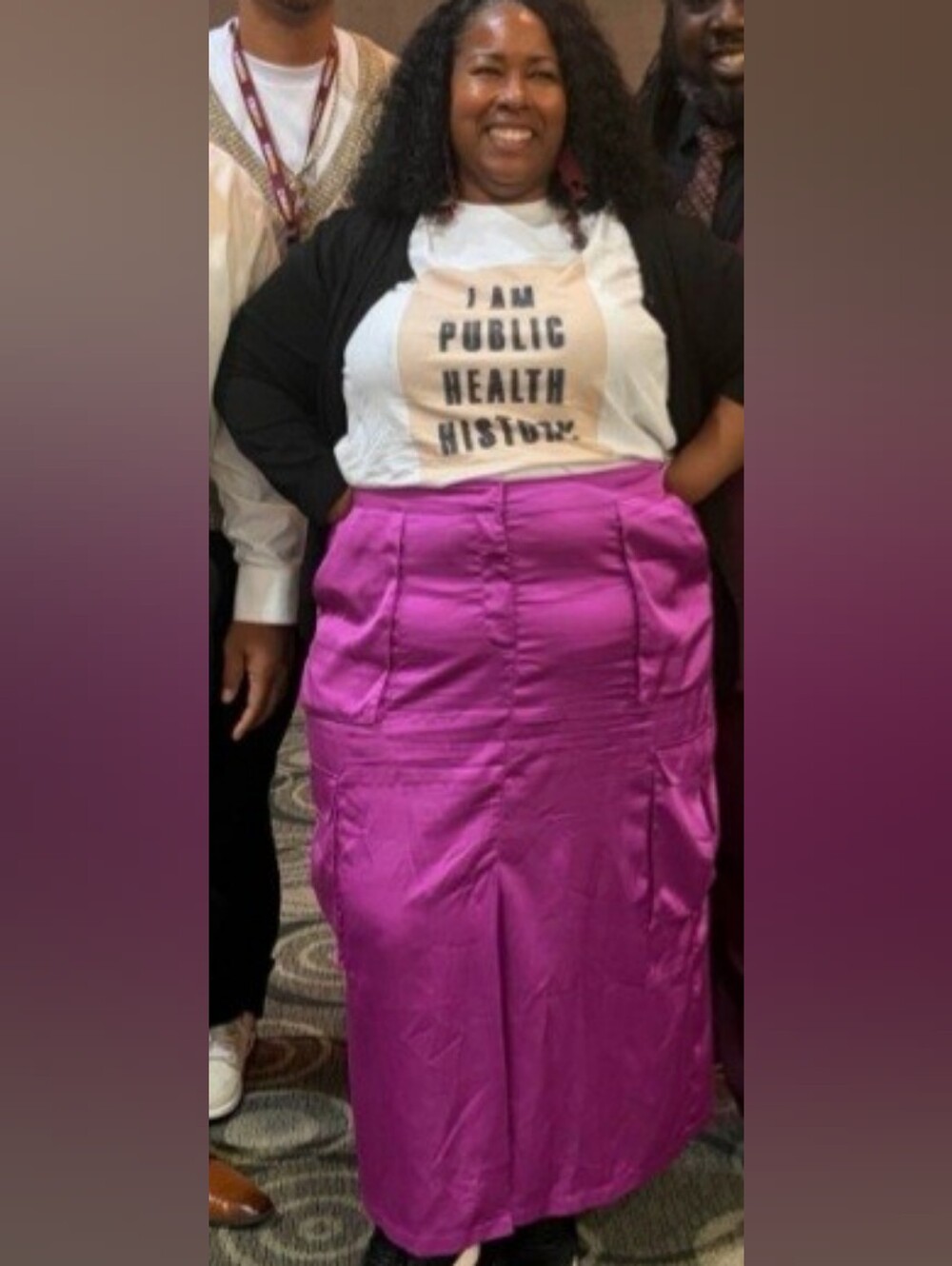 Satiny Fuchsia High-Waist Pencil Skirt